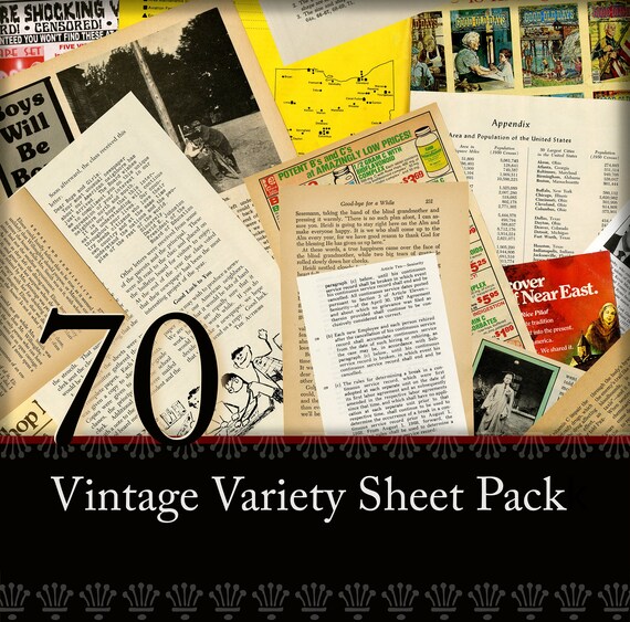 Download Vintage Paper 70 Book Art Ephemera Scrapbooking Book Binding Journal Photos Music Old Books Children Fiction Scrapbooking Papercraft