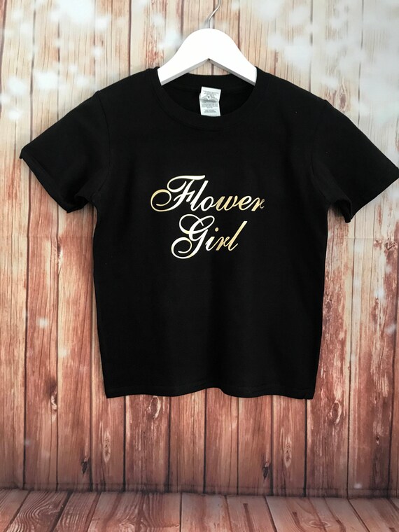 personalised flower girl t shirt