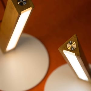 Desk lamp Lara Table dimming light LED mood light wooden desk lamp milk white lamp motion sensor light adjust light for room