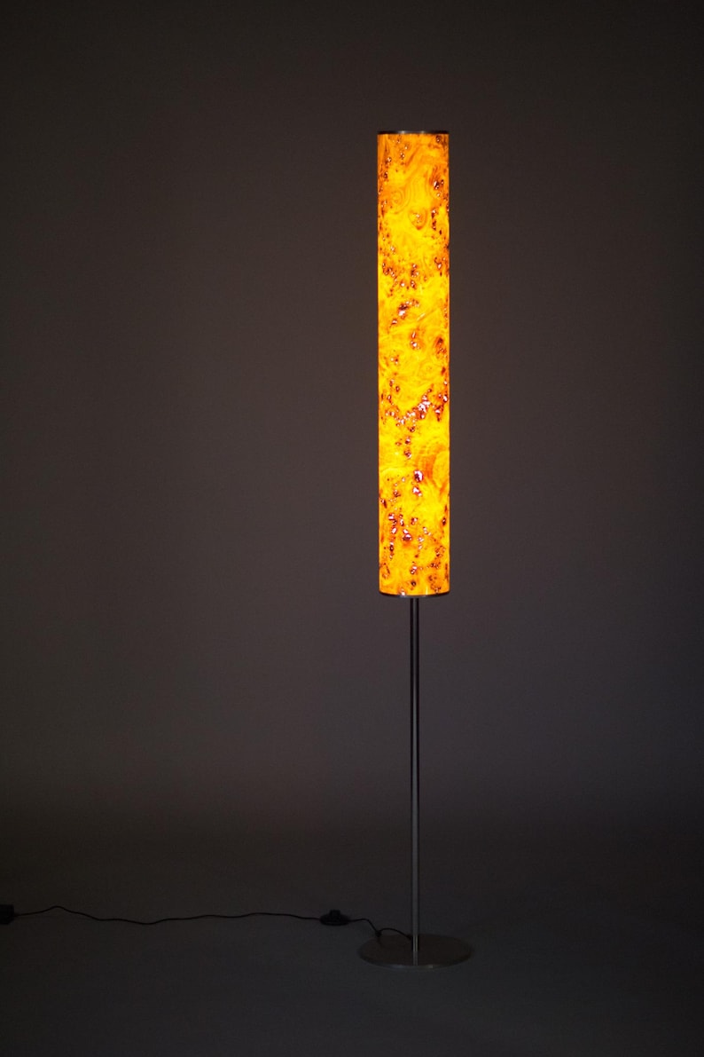 wooden floor Lamp Mid Century Modern wood light for Living Room image 11