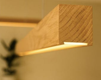 Wooden Ceiling Light Kinty LED Pendant light Conference room lamp Office lamp wooden hanging lamp adjustable lamp minimalist style