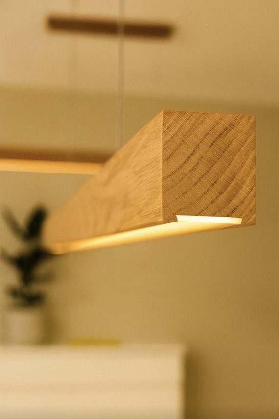 Wooden Ceiling Light Kinty LED Pendant light Conference room lamp Office lamp wooden hanging lamp adjustable lamp minimalist style