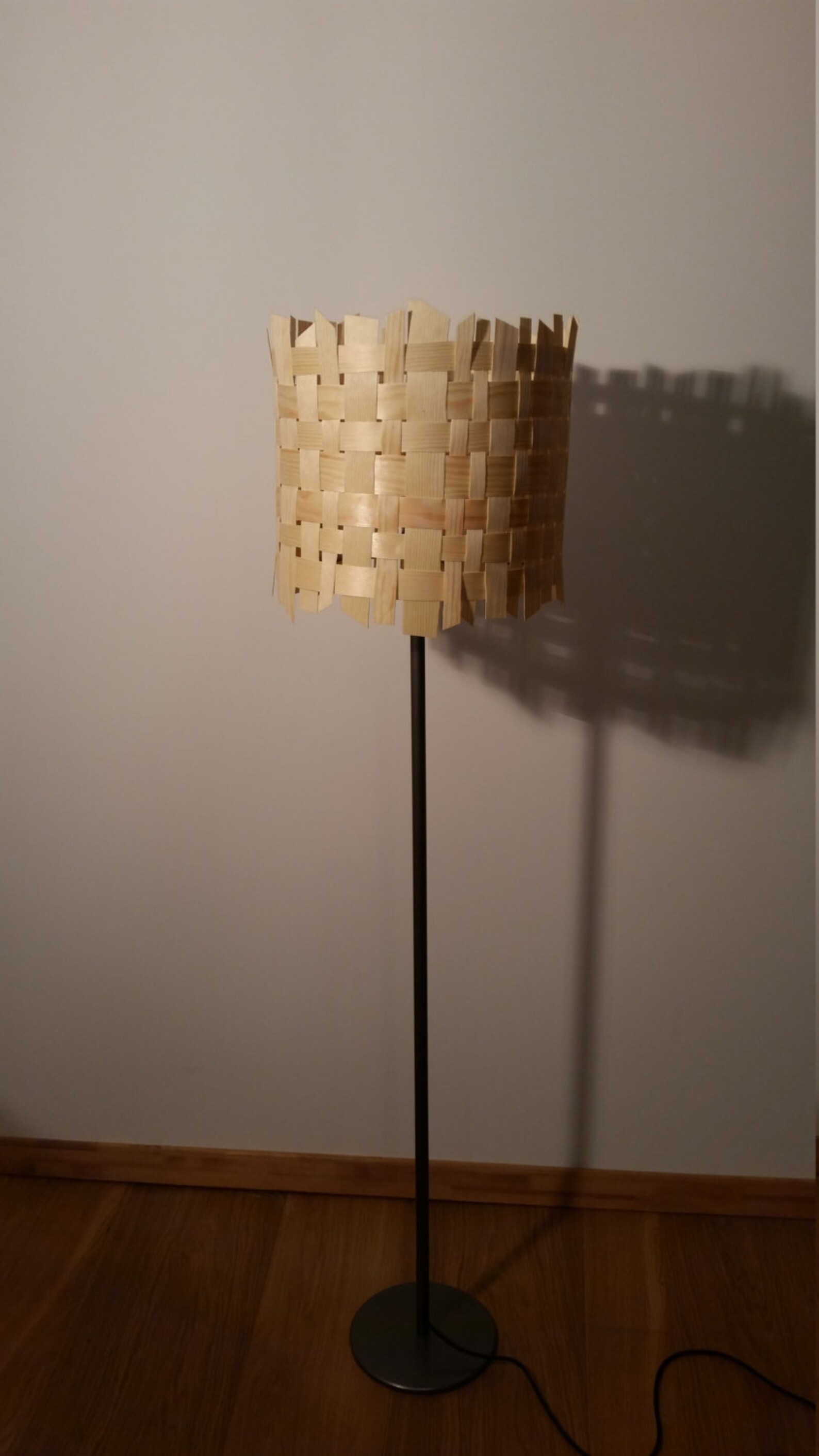 Wood Veneer Floor Lamp dana Floor Light Natural Etsy