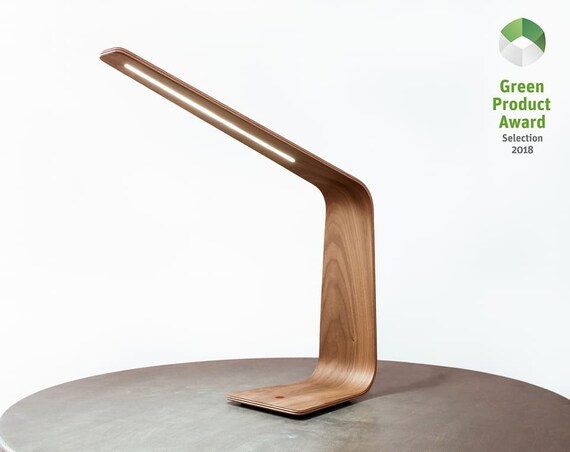 Desk Lamp Wooden Led Light Motion, Wooden Desk Lamp