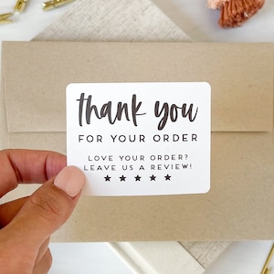 Thank you for your order stickers, Label, Packaging Business Sticker, Roll stickers, Small Business Label, Leave us a review, Mail stickers