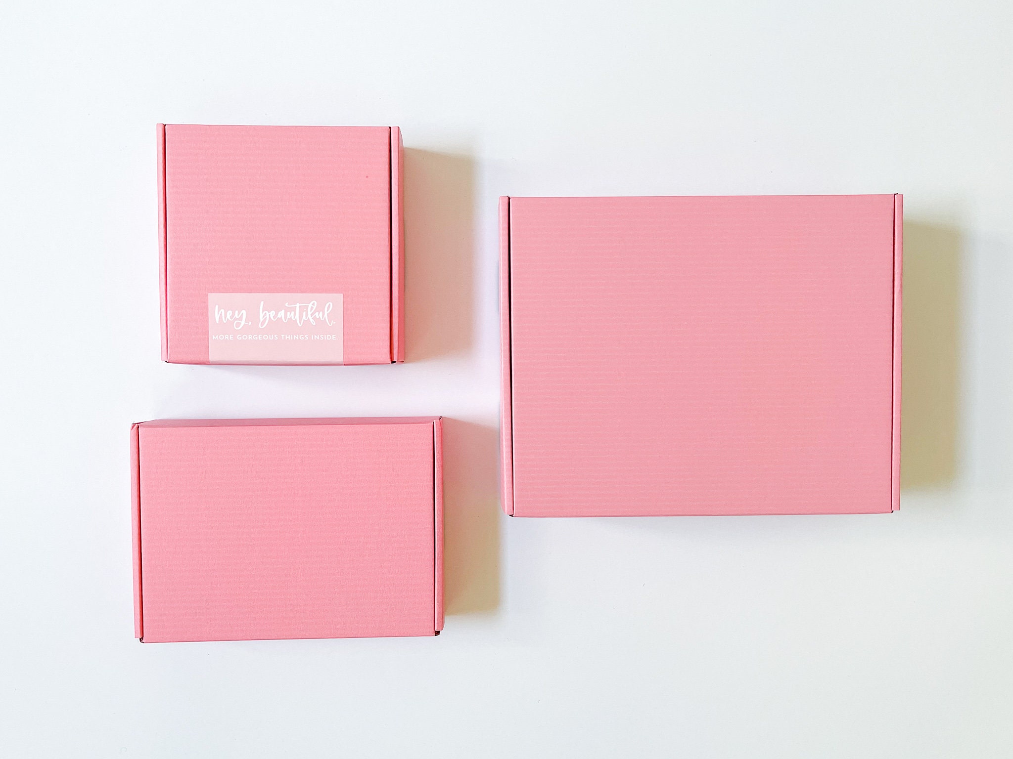 Pink Shipping Boxes Set of 10 15 or 20 Small Business Etsy
