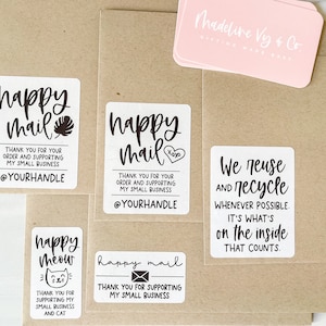 We Reuse and Recycle Stickers, Recycle Label, Packaging Business ...