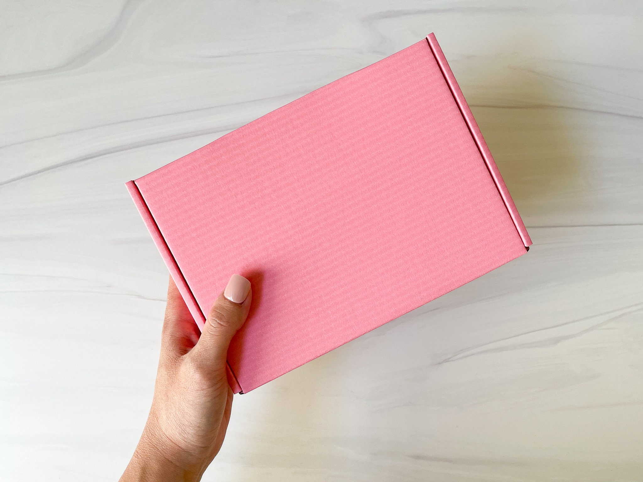 Pink Shipping Boxes Set of 2 4 or 6 Small Business Shipping Etsy