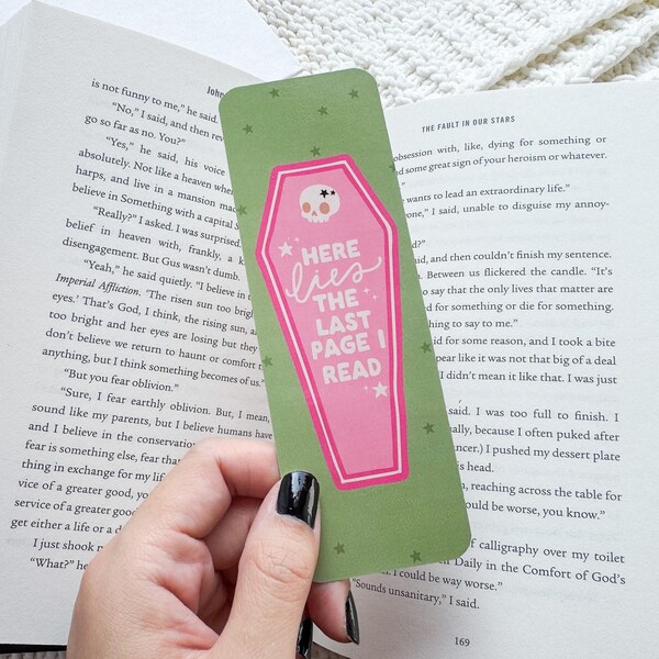 Here Lies The Last Page I Read Bookmark
