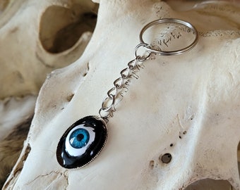 Doll Eye Keychain, Gothic Keychain, Oddity Keychain, Weird Accessories, Doll Keychain, Lanyard Accessories, Bag Accessories