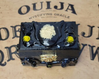 Leo Trinket Box, Gothic Decor, Home Decor, Dark Art, Witchy Decor, Occult Decor, Pagan Decor, Leo Decor, Jewelry Box