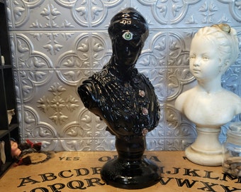 Dark Goddess Bust, Witchy Decor, Altar Decor, Pagan Decor, Occult Decor, Goddess Decor, Home Decor, Gothic Decor, Cottage Goth