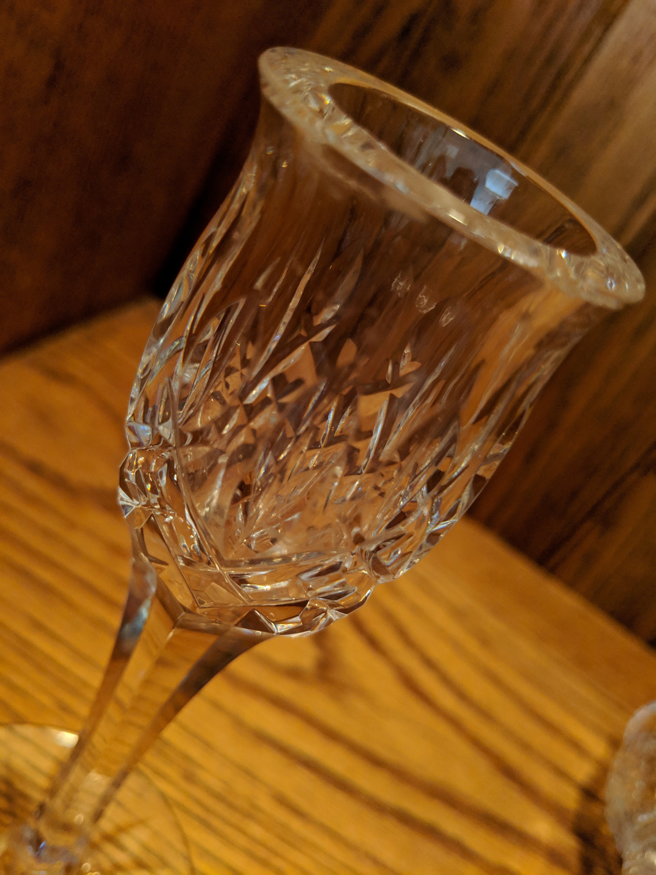 Waterford Crystal Lismore Glass Candlestick Holders Set of 2 Etsy