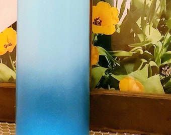 Tall Floor Vase, Floor Vase 3 foot tall, Tall Vase for Floor, Maximalist Décor, Tall Vase 40 in, Turquoise Vase, Floor Vase 3 foot tal.