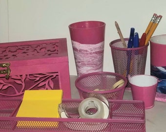 Pink Desk Etsy