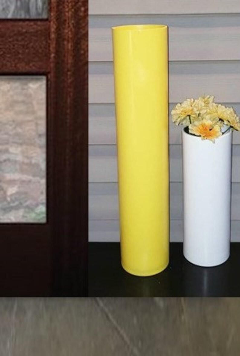 Tall Floor Vase Floor Vase 3 Foot Tall Large Yellow Floor Etsy UK
