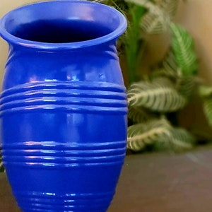 Tall Blue Glass Vase, Cobalt Blue Vase, Blue Decor, Dorm Decor, Cobalt Blue Vase, Art Deco Vase, Cobalt Blue Vase, Tall Blue Glass Vase