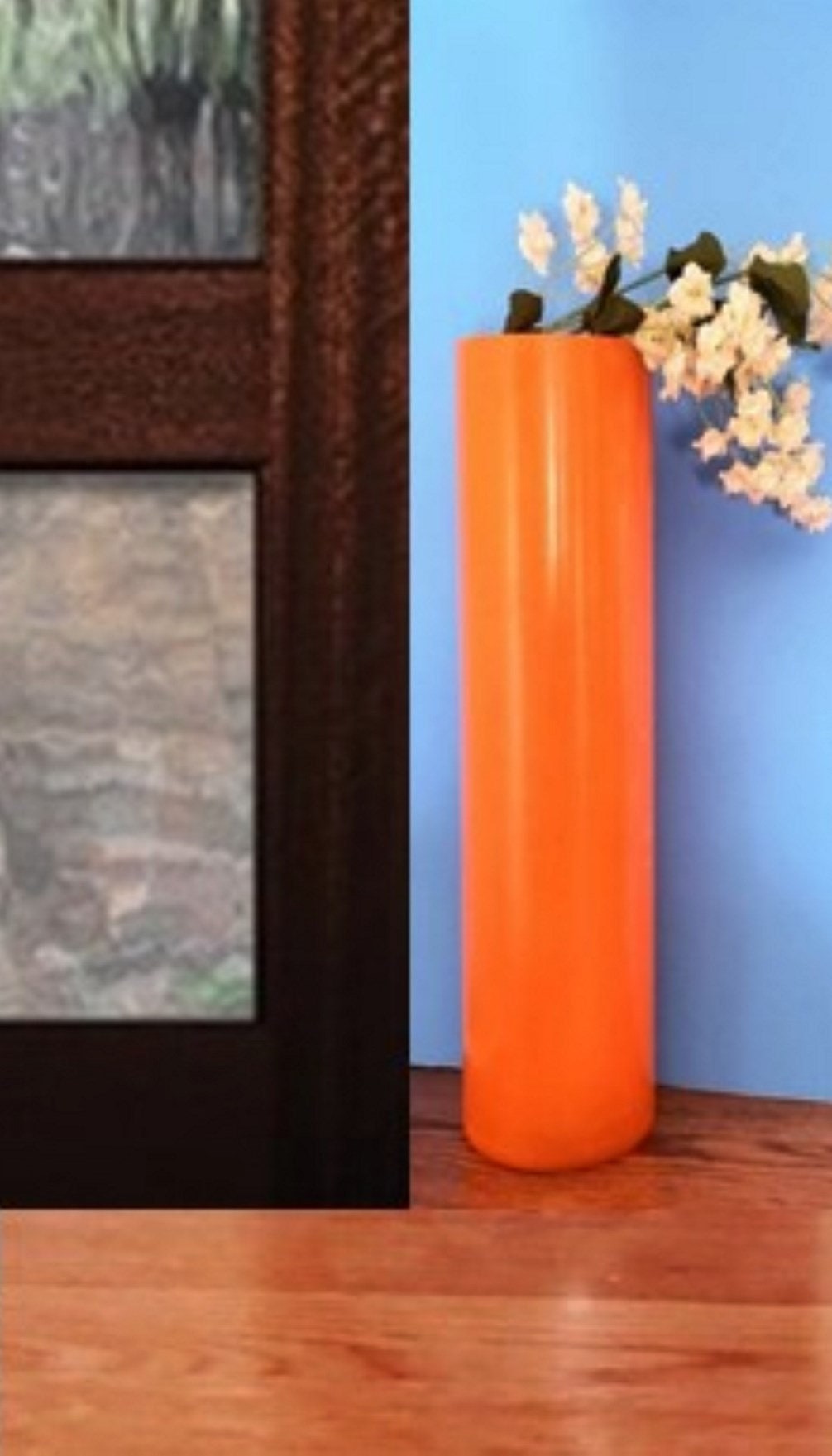 Orange Floor Vase Etsy