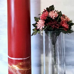 Large Glass 36 Inch Floor Vase - Etsy