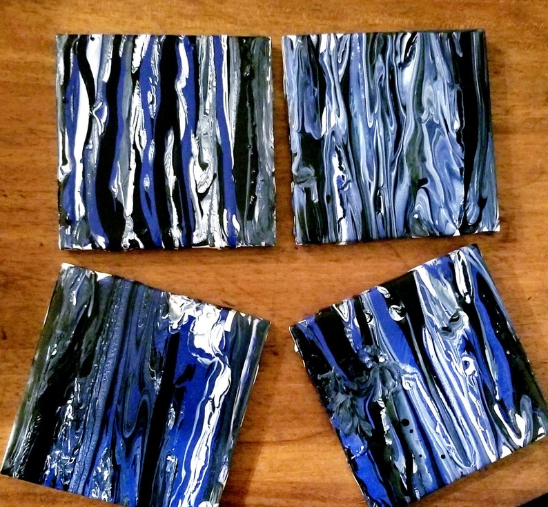 Blue Ceramic Coasters