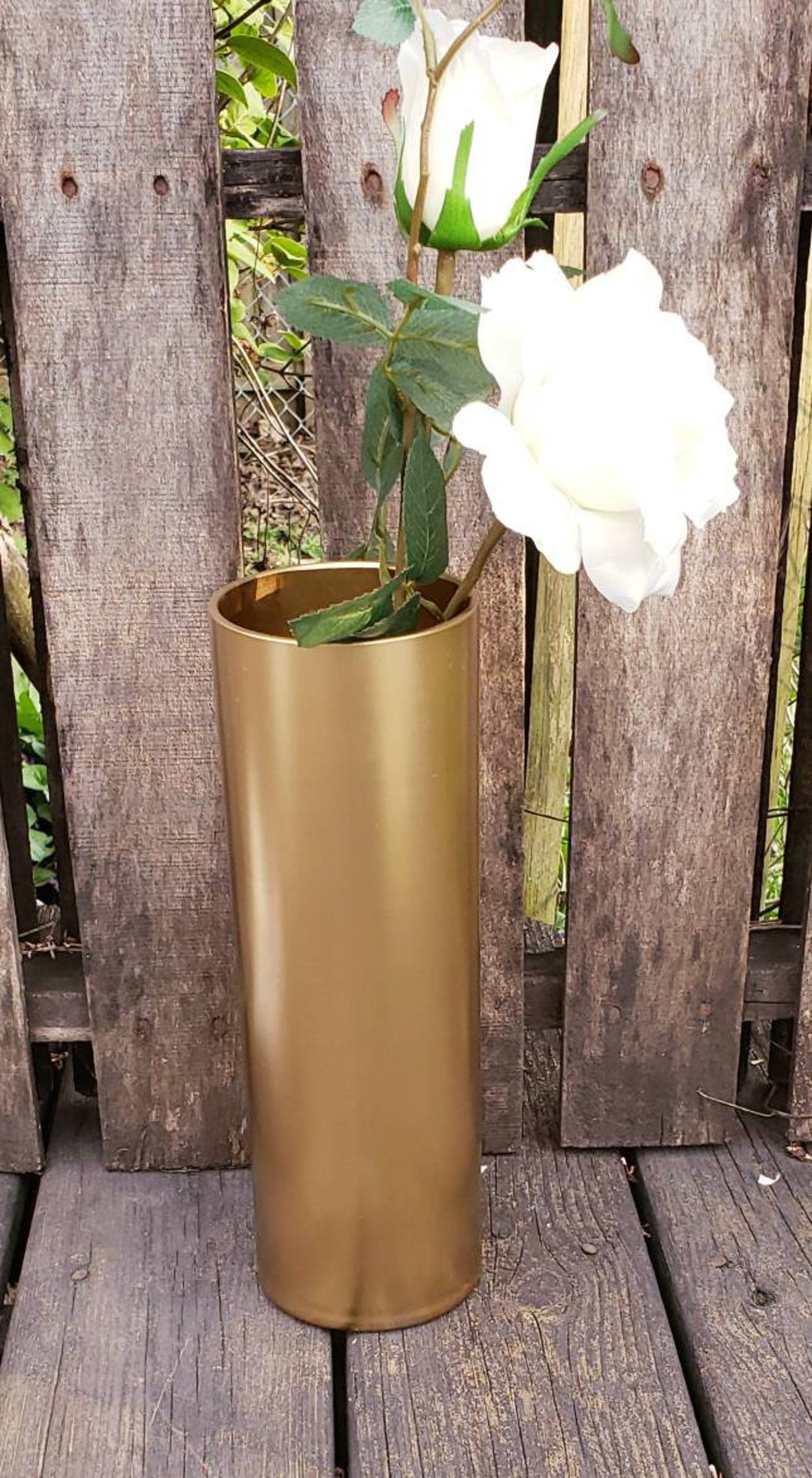 Floor Vase Gold, Tall Floor Vase, Tall Vase for Floor, Tall Vase for