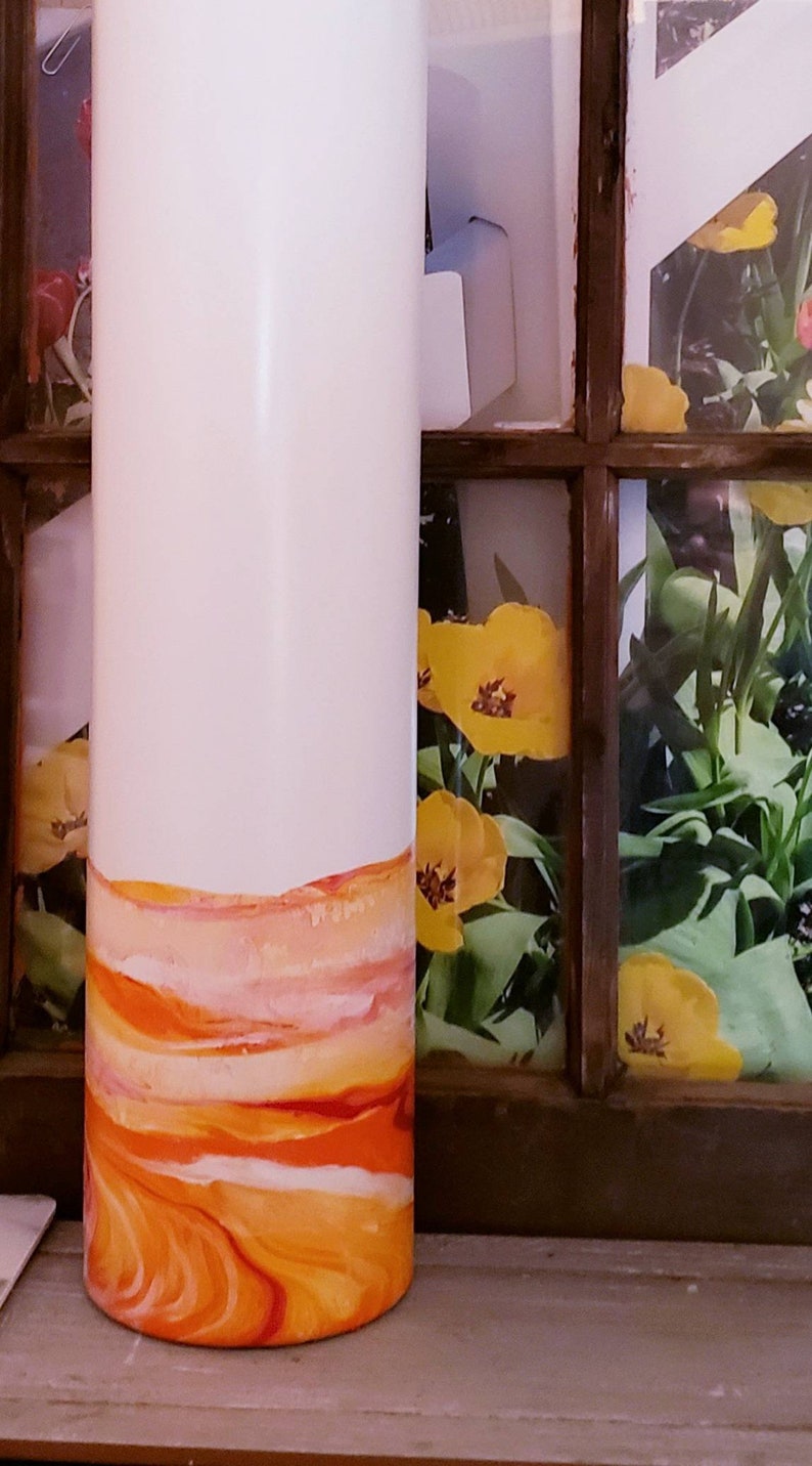 Large Floor Vase Tall Floor Vase Tall Orange Floor Vase Etsy UK