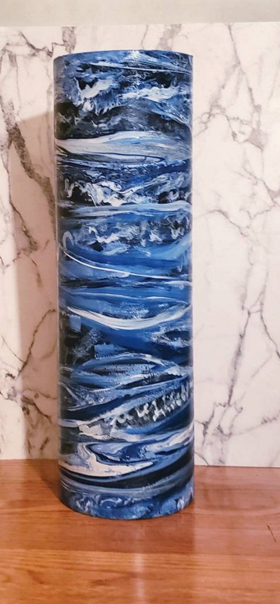 Tall Blue Floor Vase Floor Vase 3 Feet Tall Cobalt Blue Etsy New Zealand