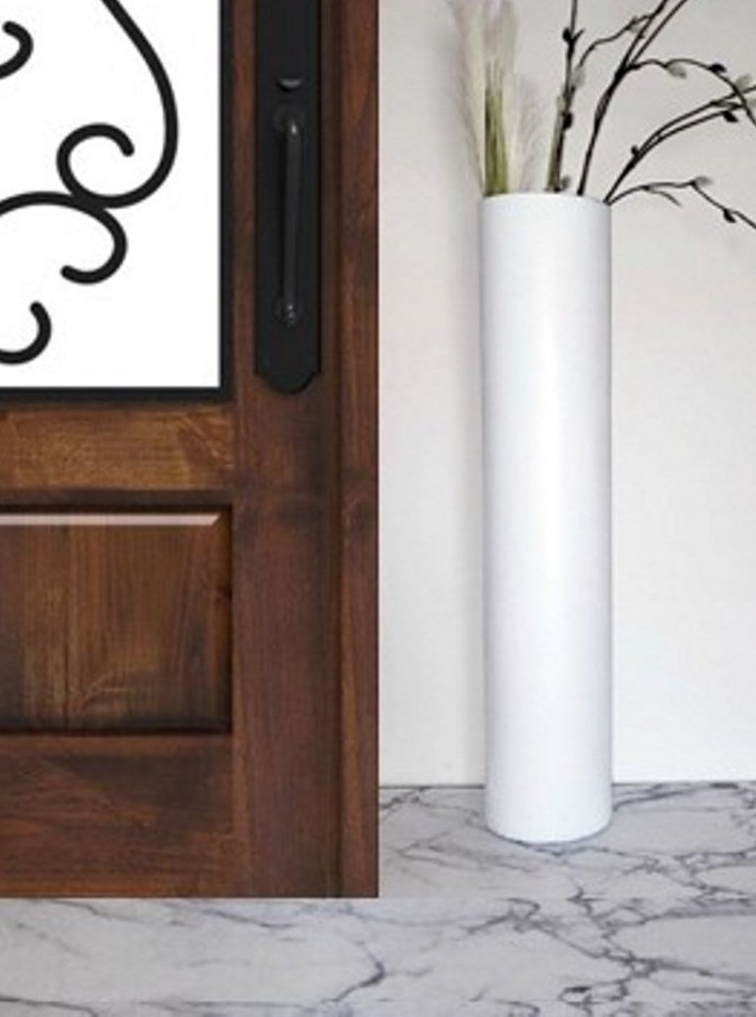 Floor Vase 3 Foot Tall, Floor Vase Hand Blown Glass, Decor, Tall Vase ...