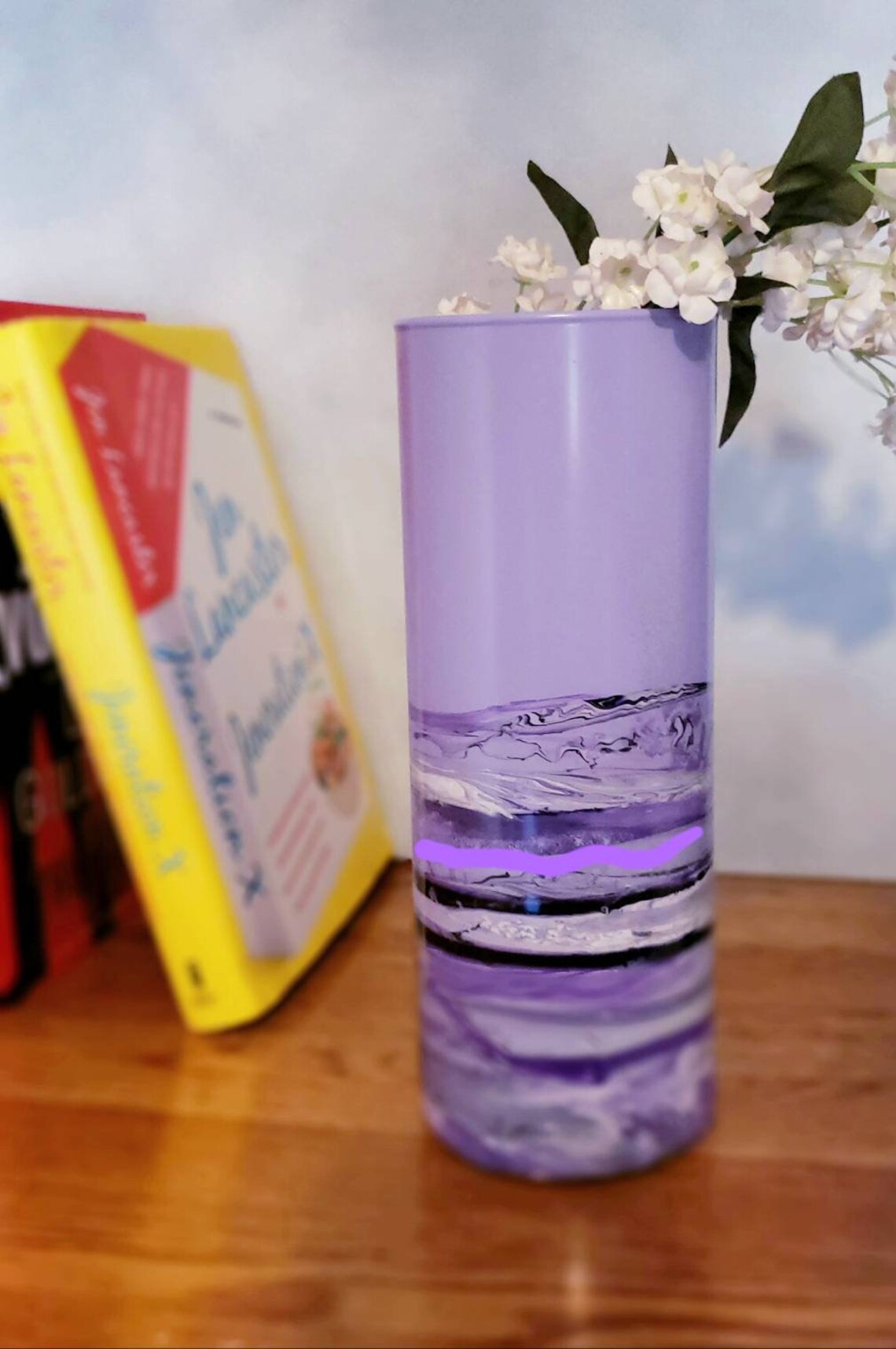 Purple Floor Vase Etsy