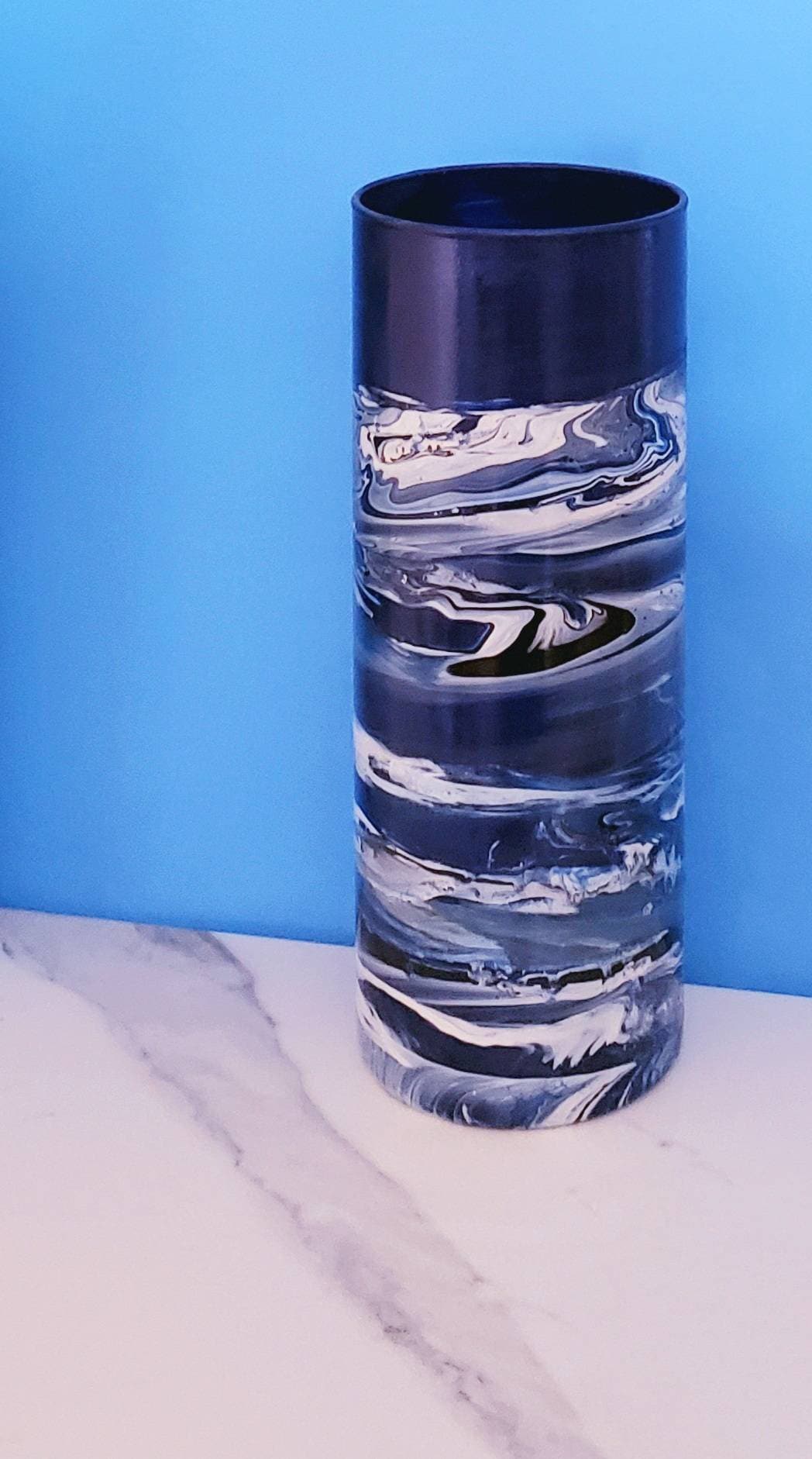 Tall Floor Vase Blue Floor Vase 3 Foot Tall Tall Vase for Etsy Australia