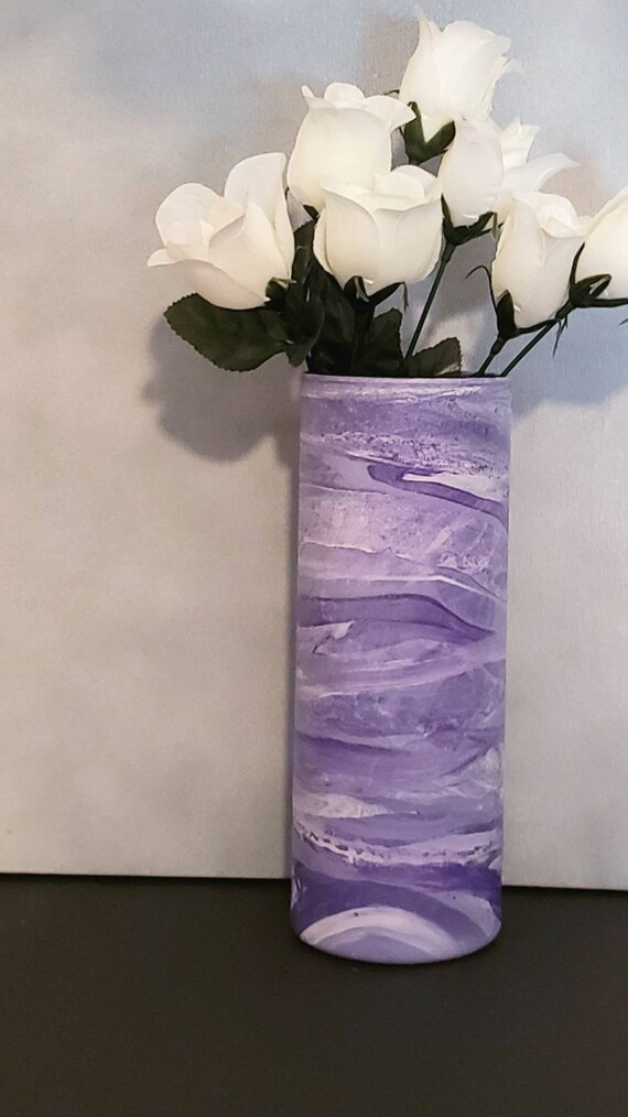 Tall Purple Floor Vase Floor Vase 3 Feet Tall Tall Floor Etsy