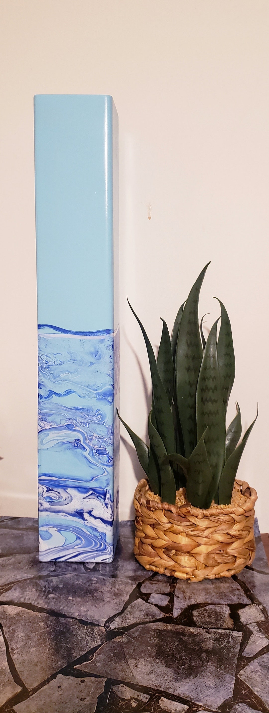 Floor Vase Tall Vase for Floor Tall Floor Vase Teal Floor Etsy