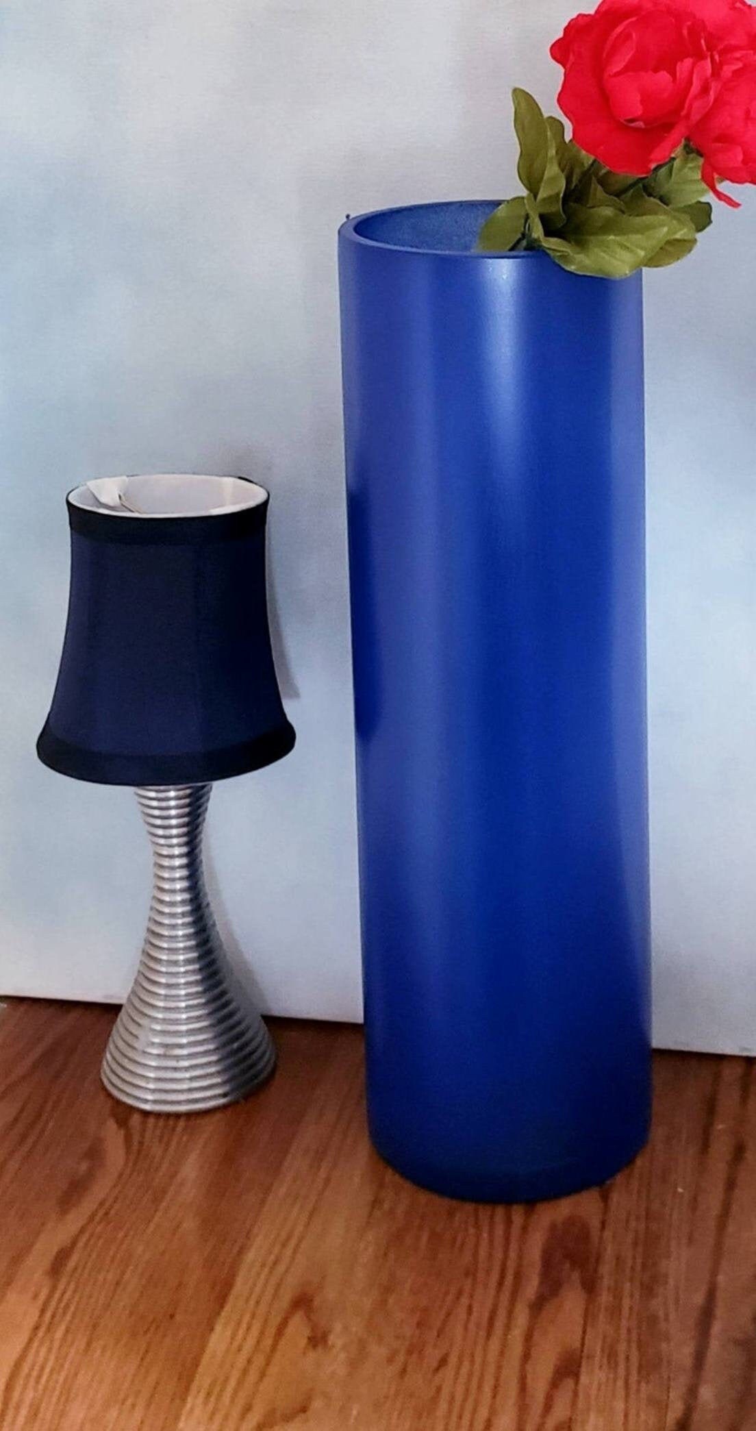 Tall Blue Floor Vase Floor Vase 3 Feet Tall Cobalt Blue Etsy Hong Kong