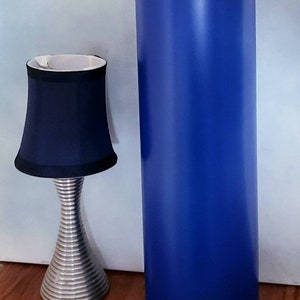 Tall Floor Vase, Floor Vase Hand Blown Glass, Cobalt Blue Vase, Tall Vase for Floor, Tall Floor Vase 40 in, Décor, Floor Vase 4 feet tall