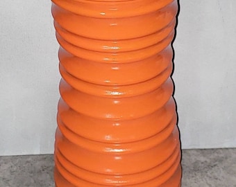 Orange Glass Vase, Fall Vase, Vintage Vase, Modern Orange Vase, Decorative Vase, Tall Orange Vase, Orange Glass Vase, Southwestern Decor