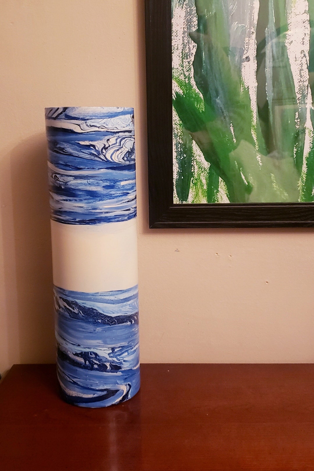 Tall Floor Vase Tall Vase for Floor Hand Blown Glass Vase Etsy