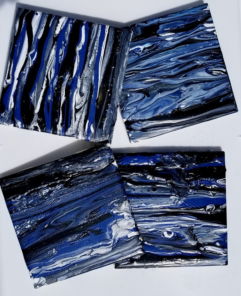 Blue Ceramic Coasters