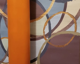 Tall Floor Vase, Glass Floor Vase, Floor Vase 3 foot tall, Burnt Orange Vase, Fall Vase Tall, Tall Vase for Floor, Floor Vase 3 foot tall