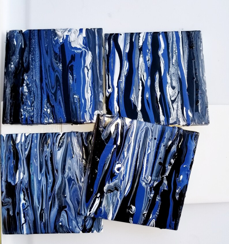 Blue Ceramic Coasters