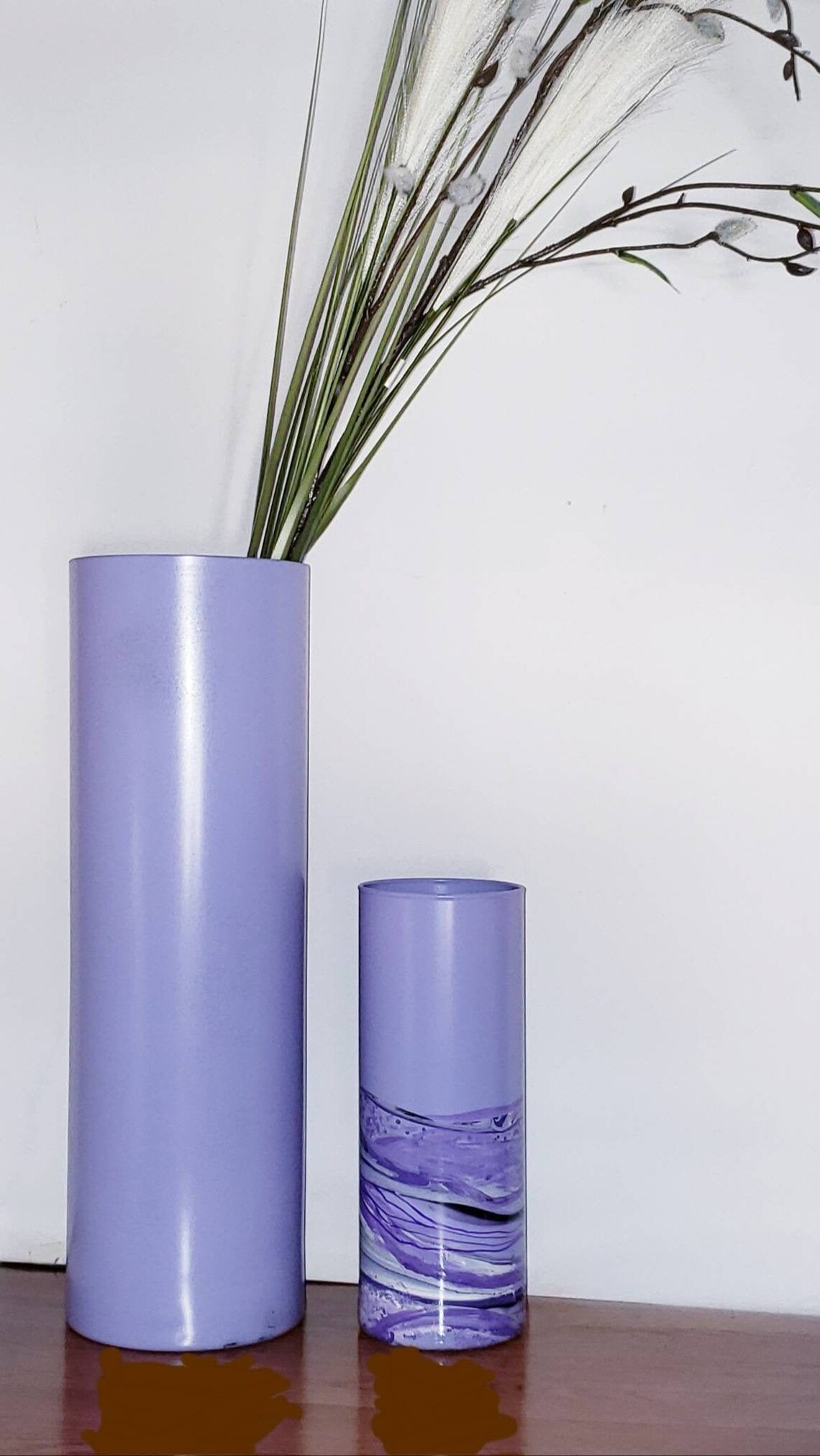 Purple Floor Vase Etsy