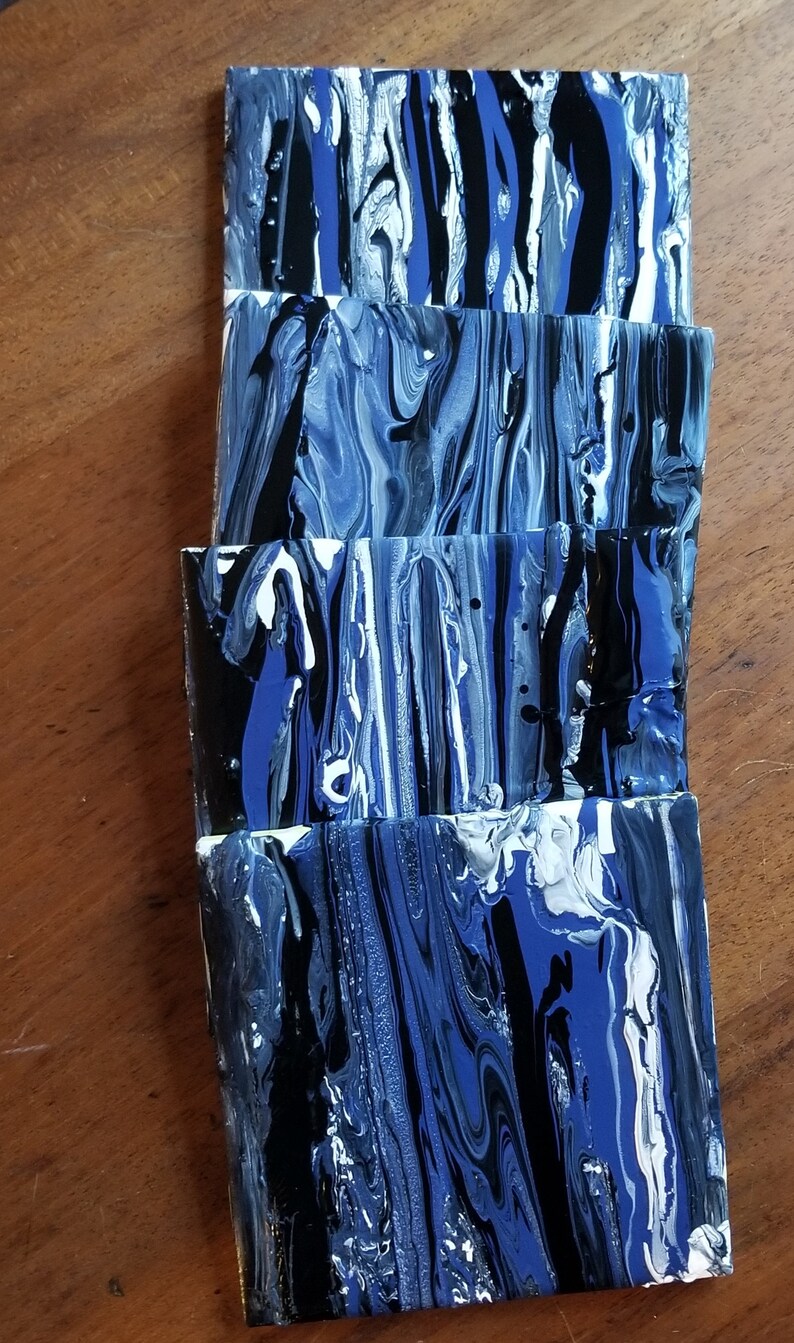 Blue Ceramic Coasters