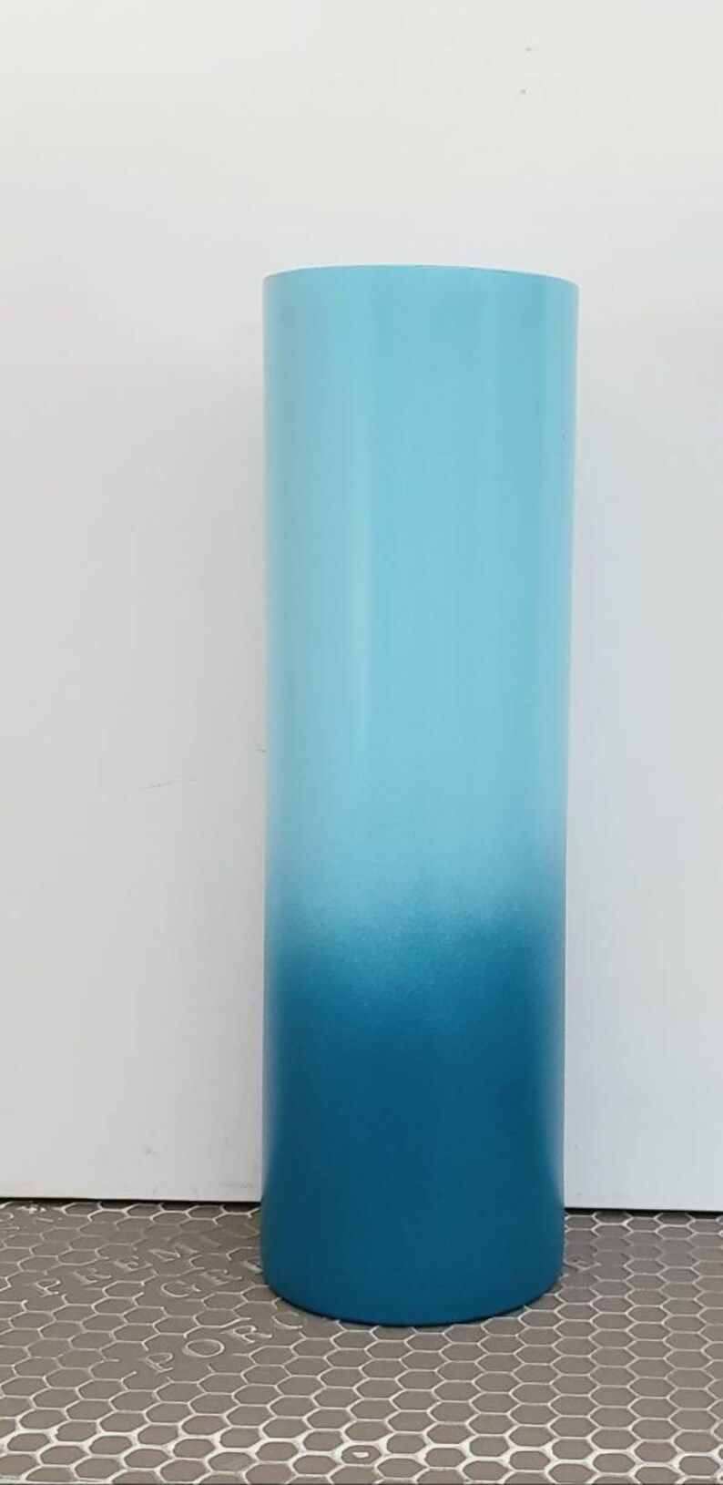 Tall Floor Vase Tall Teal Floor Vase Mothers Day Gift Tall Etsy
