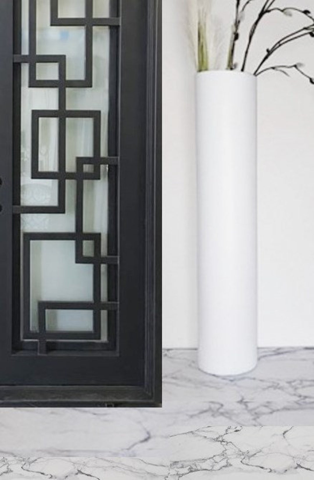 Tall Floor Vase, Floor Vase 3 Feet Tall, White Floor Vase, Tall White Vase, Floor Vase 3 Feet