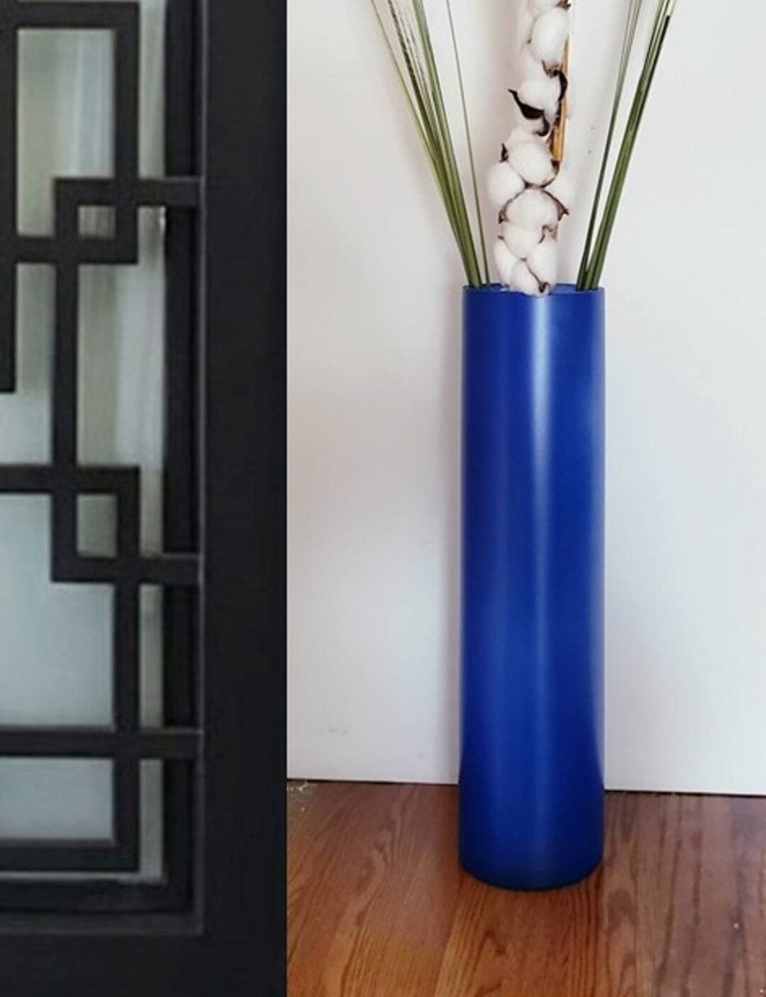 Tall Floor Vase Floor Vase Cobalt Blue Vase Floor Vase 4 Etsy