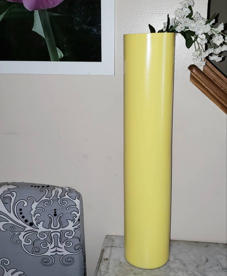 Tall Floor Vase Floor Vase 3 Foot Tall Large Yellow Floor Etsy