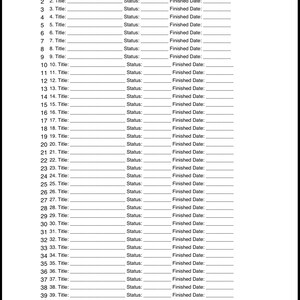 May include: A digital checklist labelled "Nook Backlog Tracking (50 Slots)" on a mobile device. The checklist features numbered title fields, status indicators, and finished date sections, useful for organising and tracking tasks.