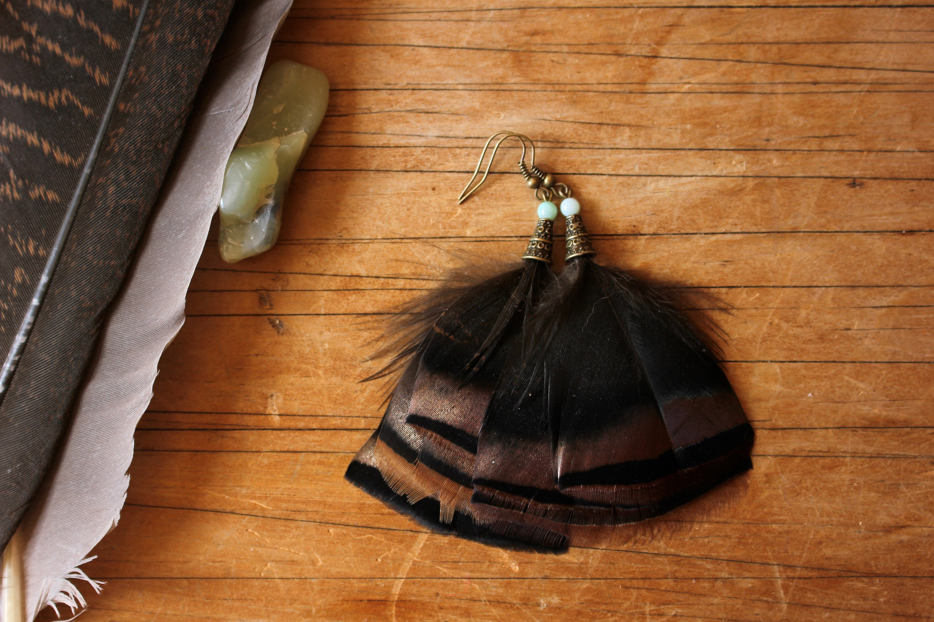 Turkey on sale feather earrings