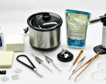 Jewelry Soldering Kit Torch Pickle Pot Tools Solder Supplies Repair Jewelry