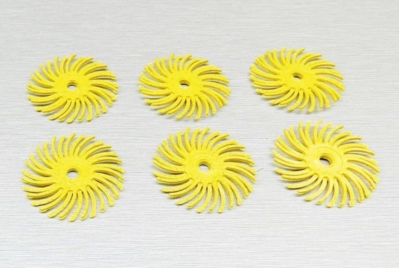 3m Radial Bristle Discs 80 Grit 1" Yellow Bristle Brush 1 Pack of 24 Discs 