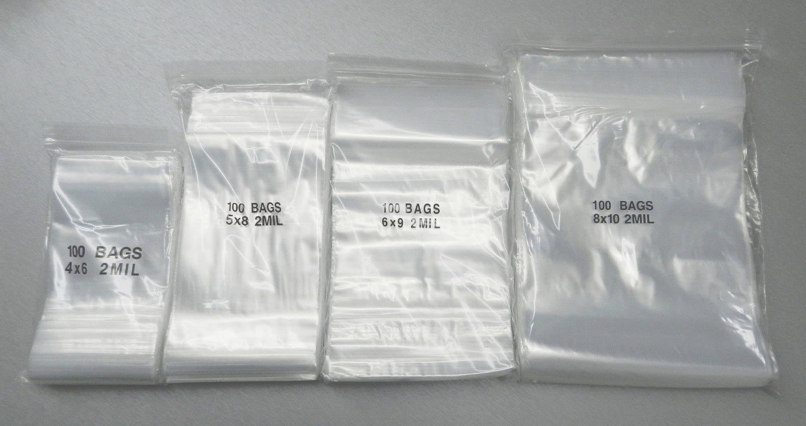 6 x 9 x 4 mil Clear Eco-Friendly Poly Ziplock Bags